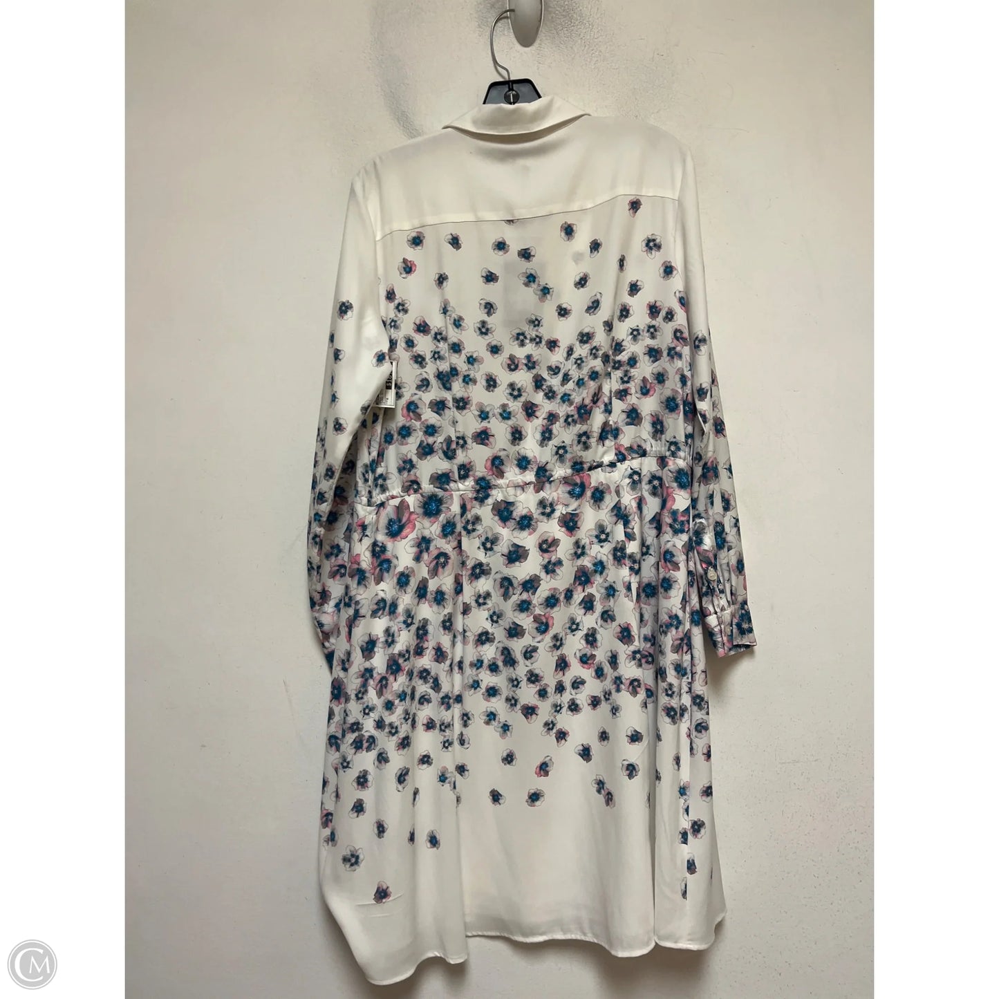 Dress Casual Midi By Dkny In Floral Print, Size: M