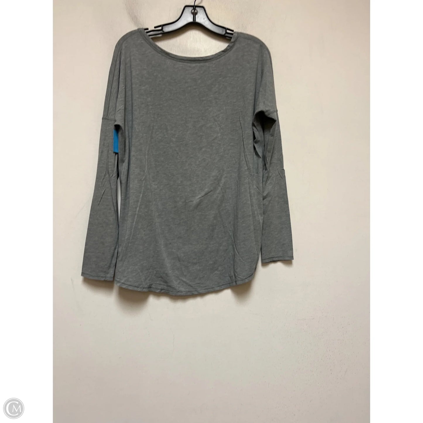 Athletic Top Long Sleeve Crewneck By Lululemon In Grey, Size: M