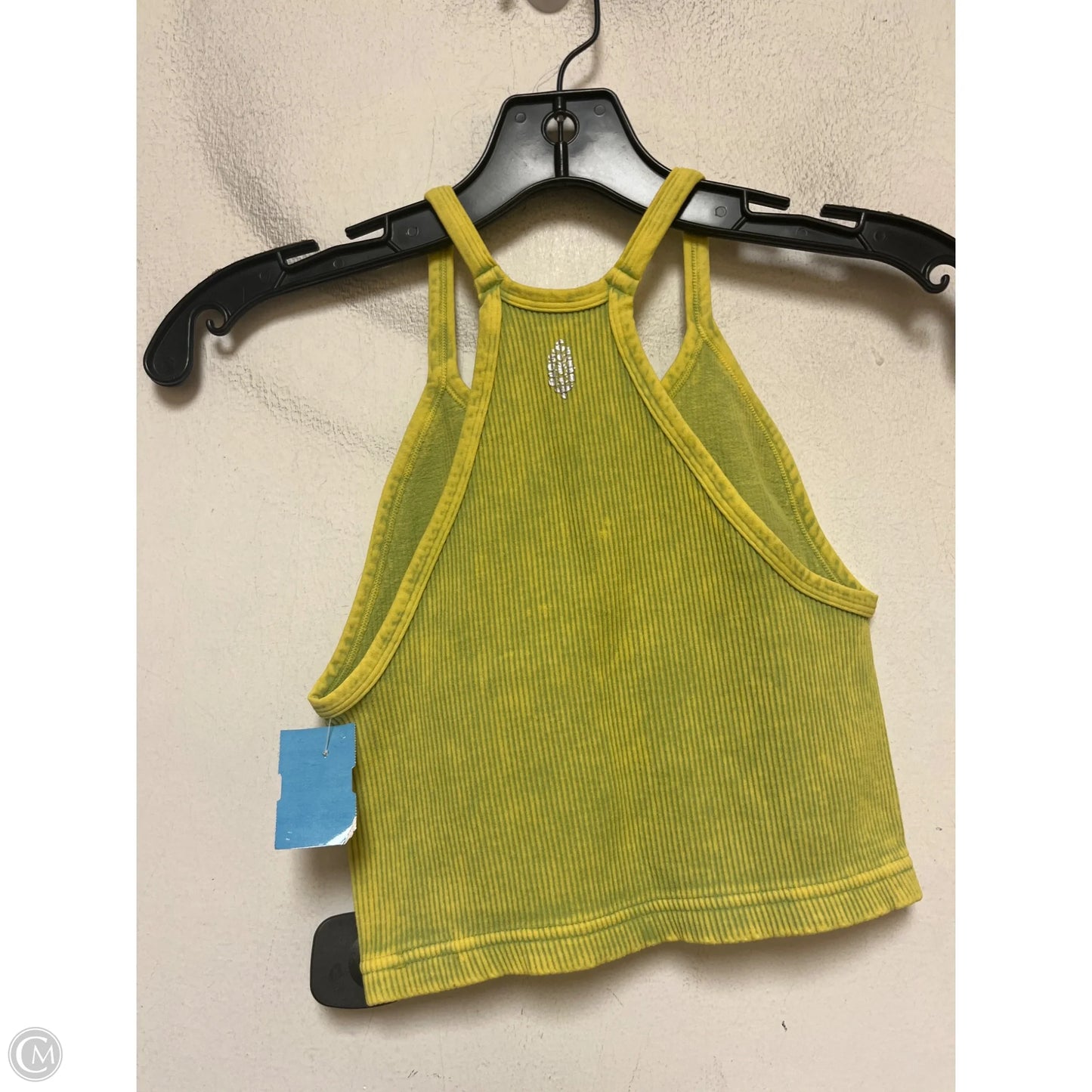 Top Sleeveless Basic By Free People In Green & Yellow, Size: Xs