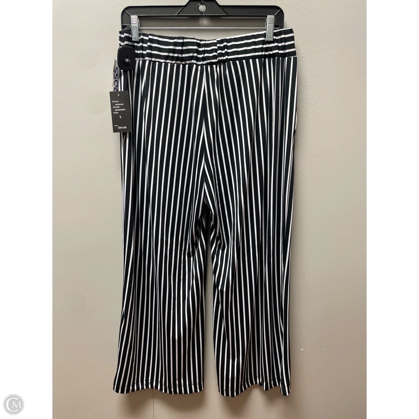 Pants Cropped By Robert Louis In Striped Pattern, Size: 12