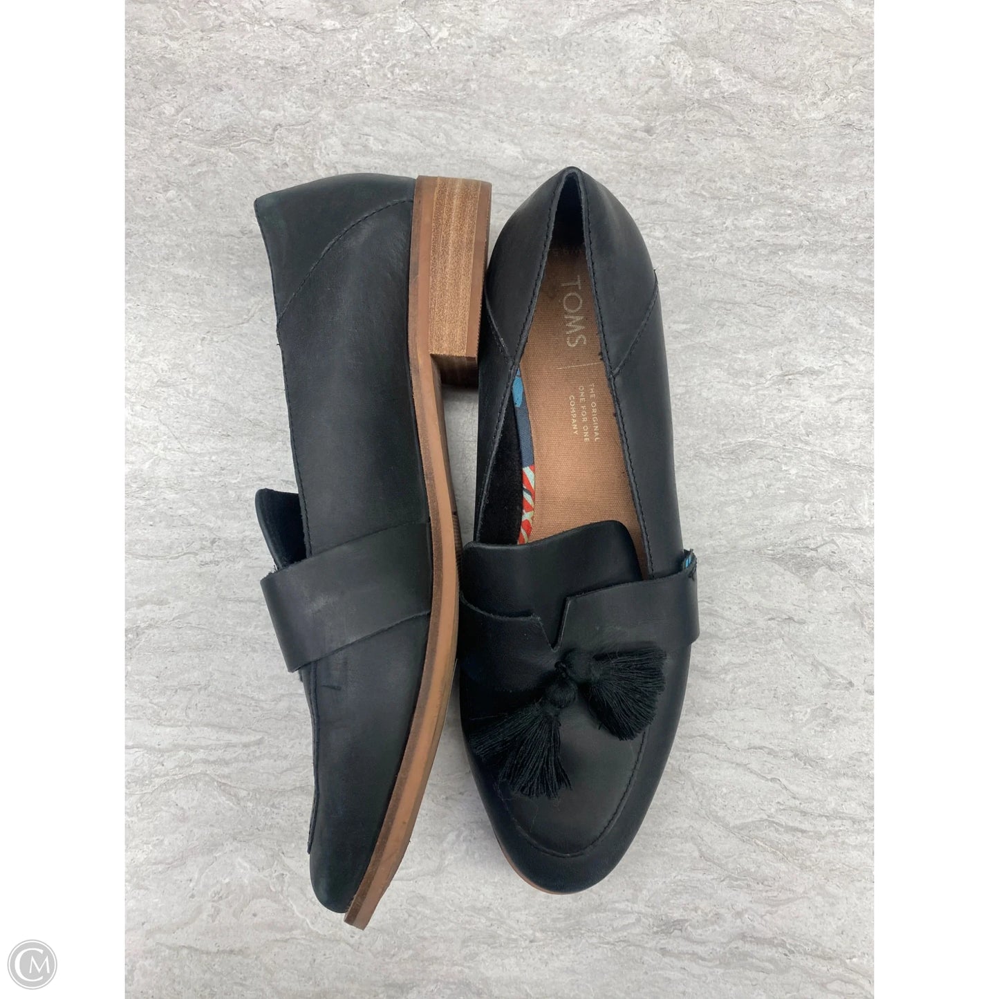 Shoes Flats By Toms In Black, Size: 9.5