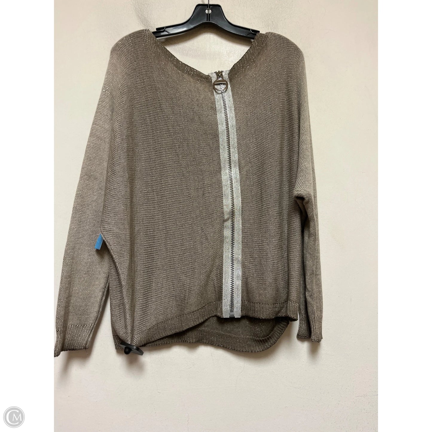 Sweater By Venti6 In Taupe, Size: M