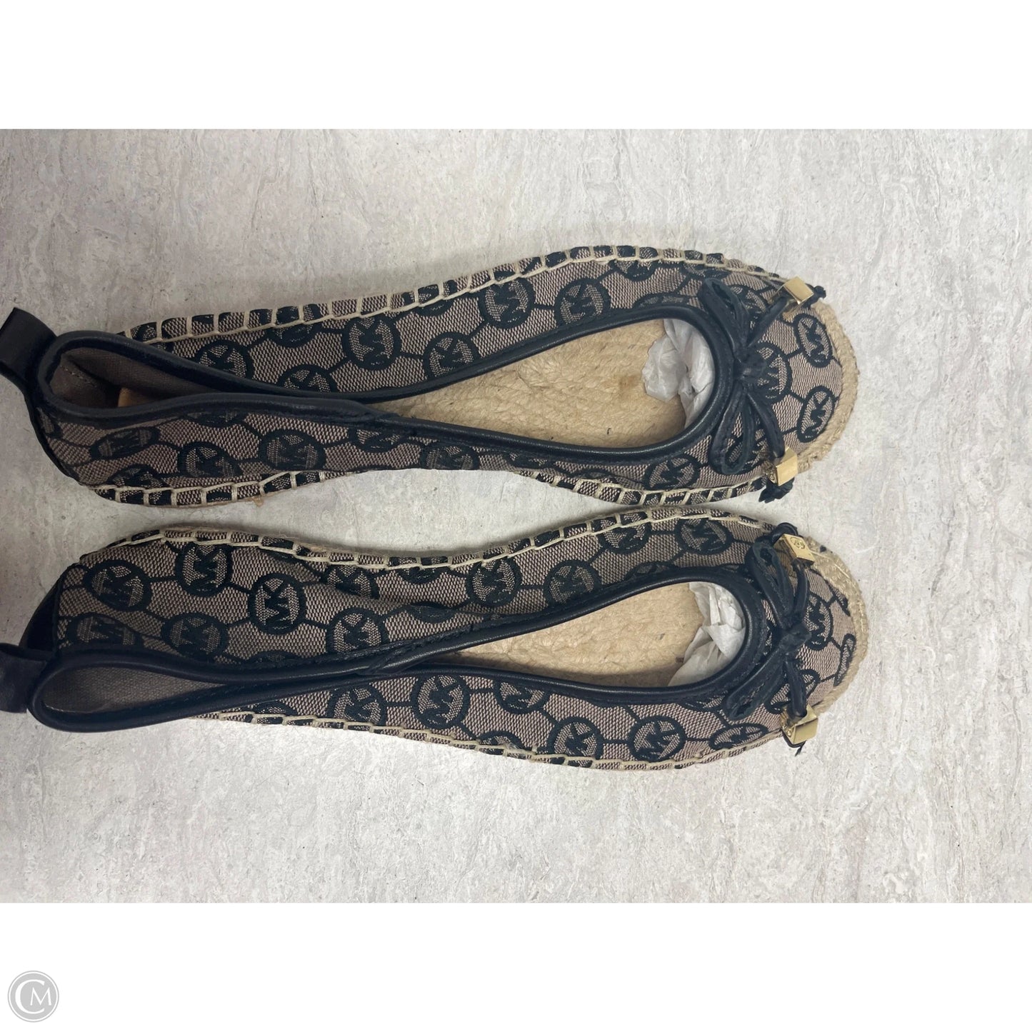 Shoes Flats By Michael By Michael Kors In Black & Tan, Size: 7