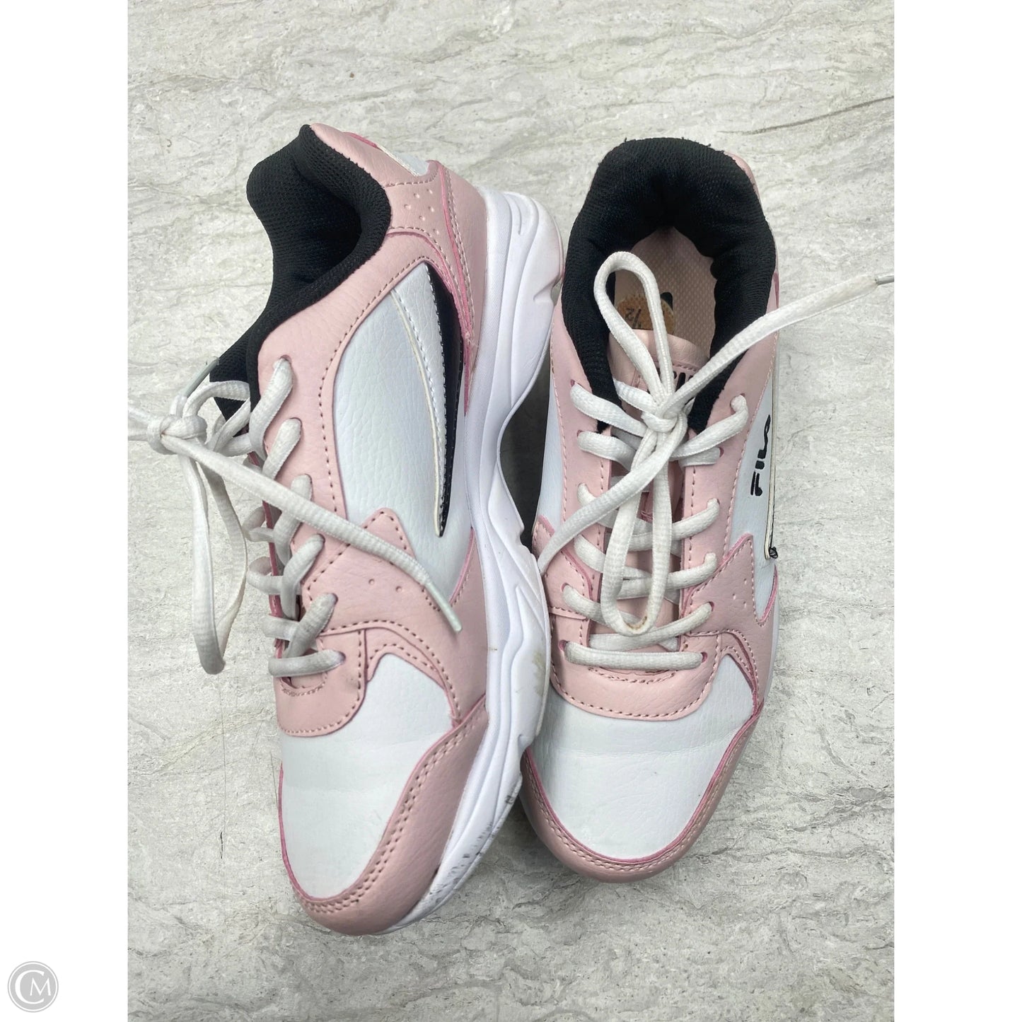 Shoes Sneakers By Fila In Pink & White, Size: 7.5