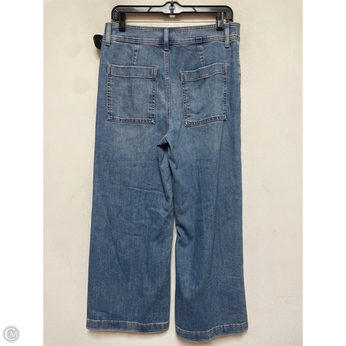 Jeans Cropped By Chicos In Blue Denim, Size: 6