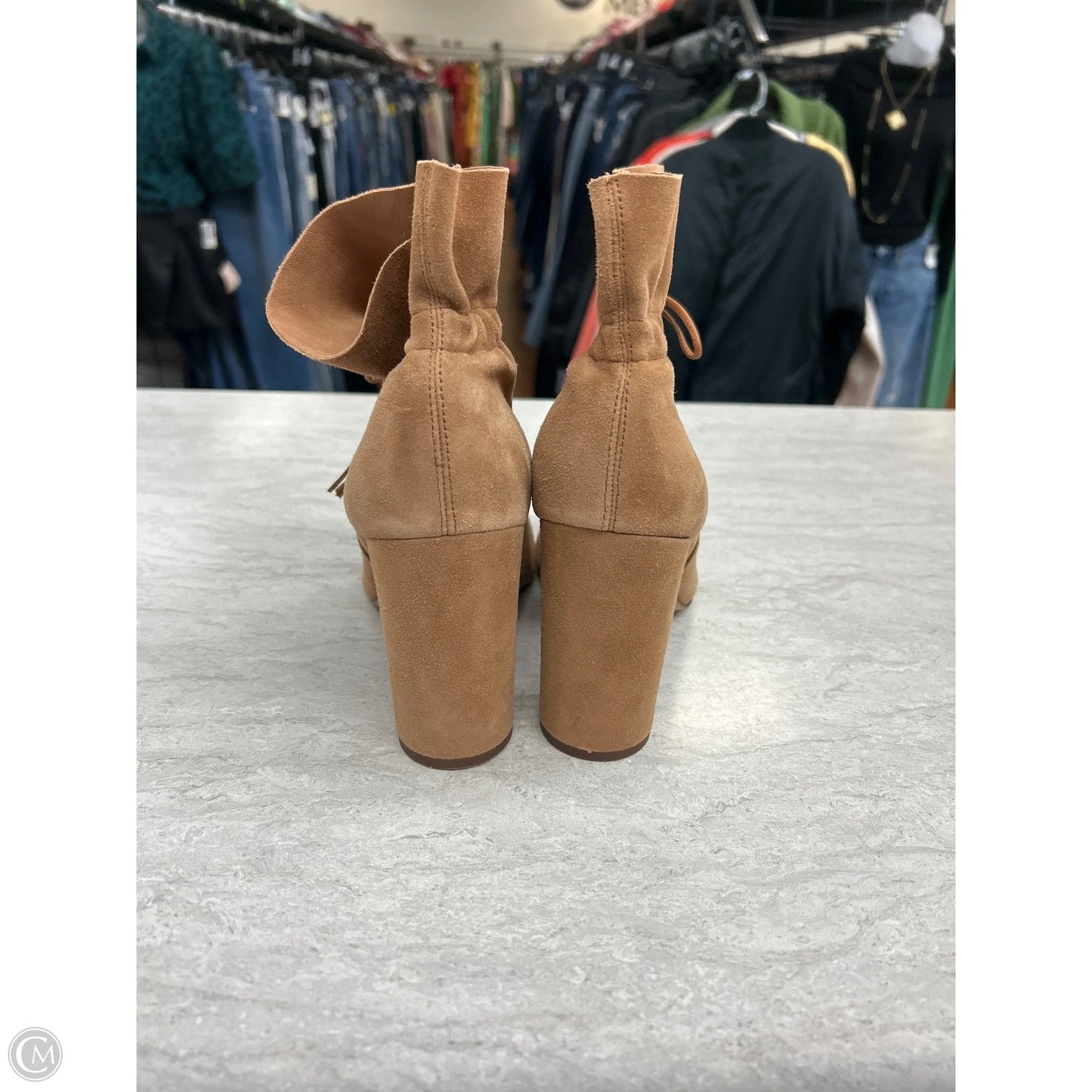 Boots Ankle Heels By Louise Et Cie In Brown, Size: 9.5