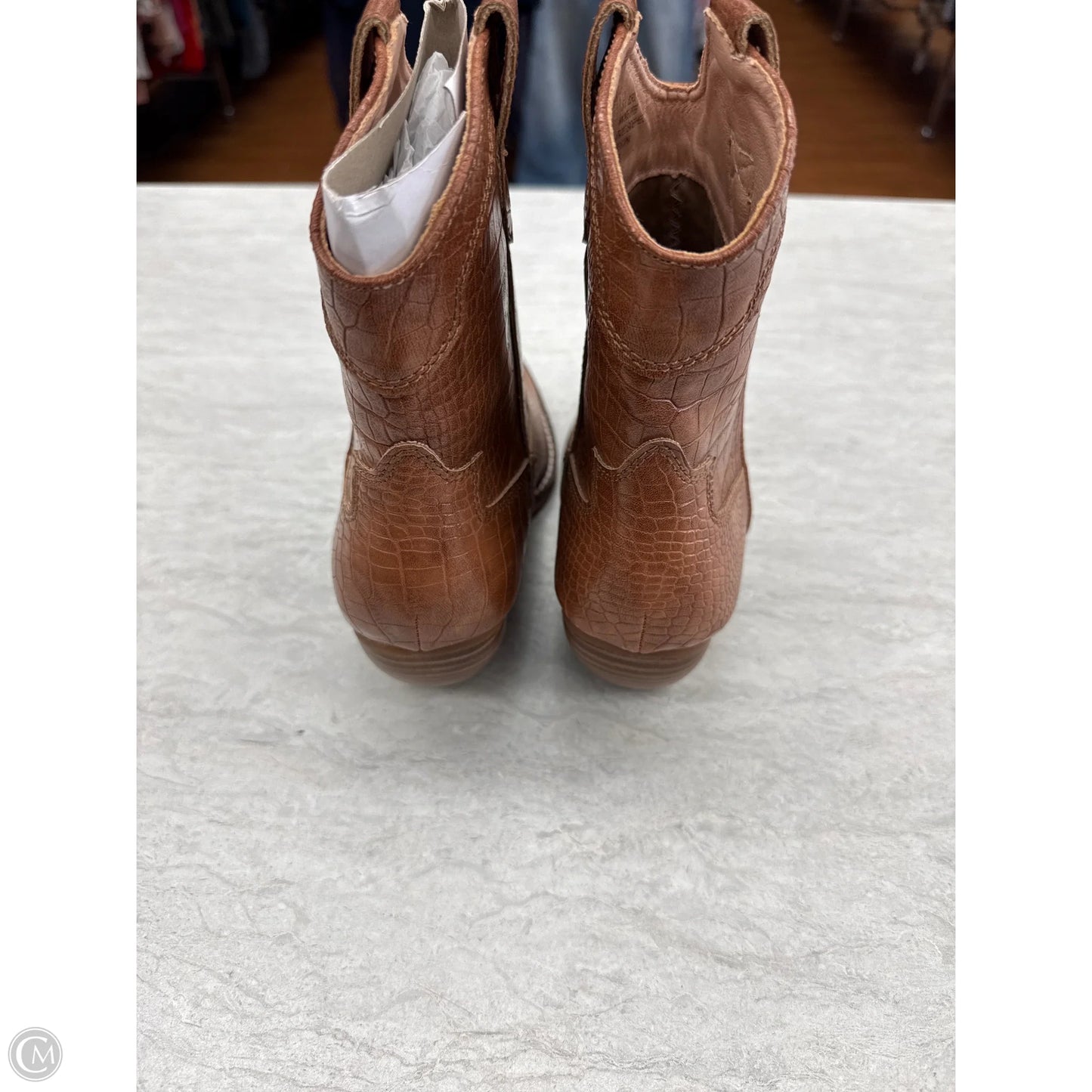 Boots Western By Clothes Mentor In Brown, Size: 7.5