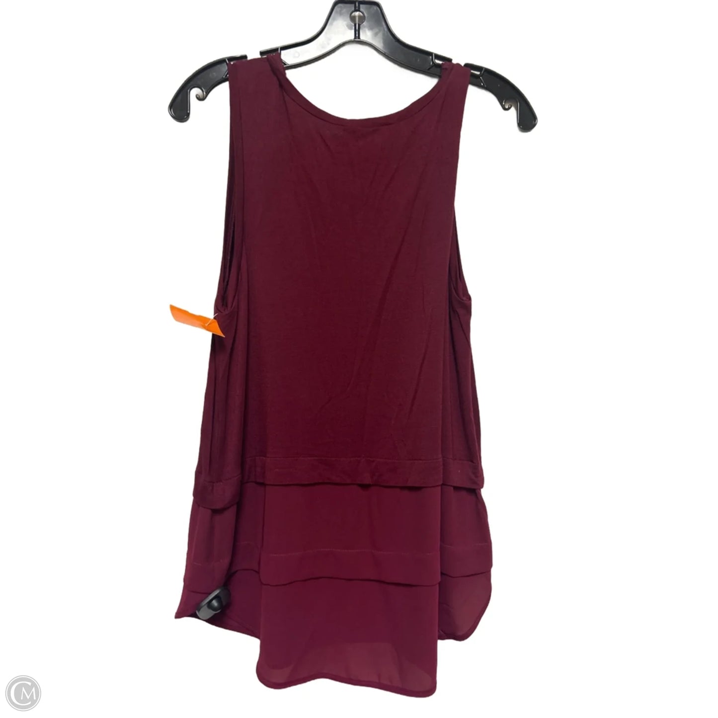 Top Sleeveless By Michael By Michael Kors In Maroon, Size: L