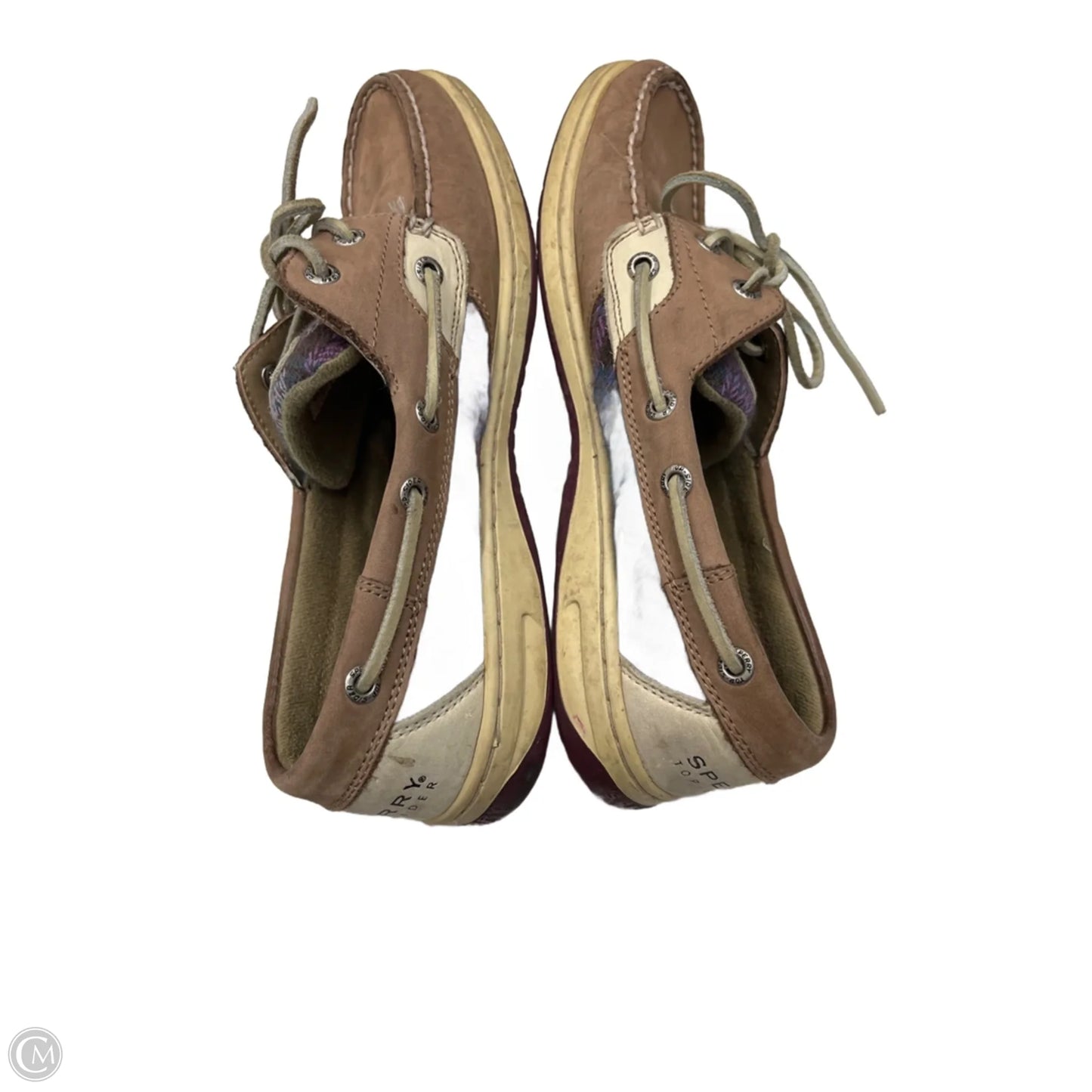 Shoes Flats By Sperry In Brown & Purple, Size: 9