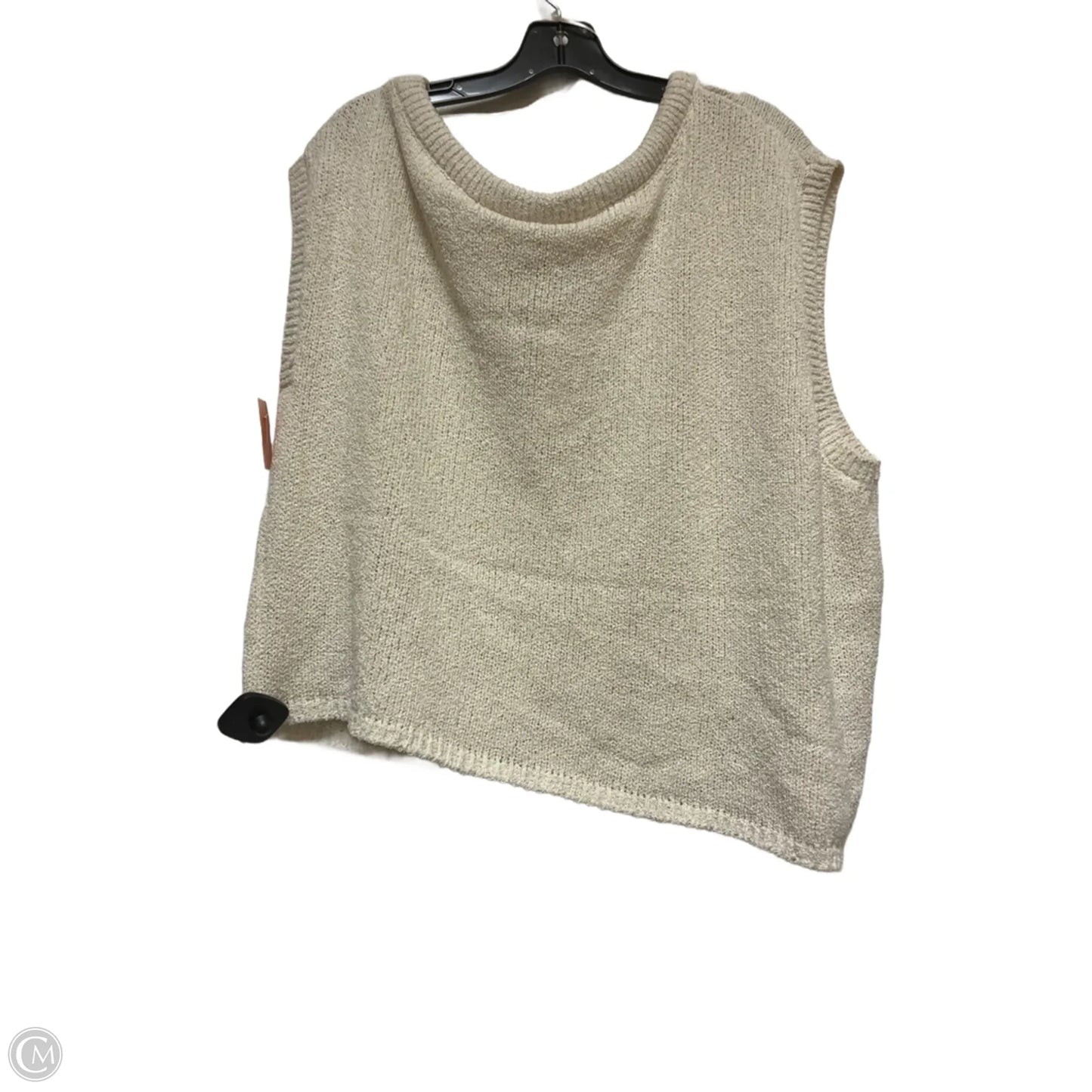 Top Sleeveless By City Chic In Cream, Size: 2x
