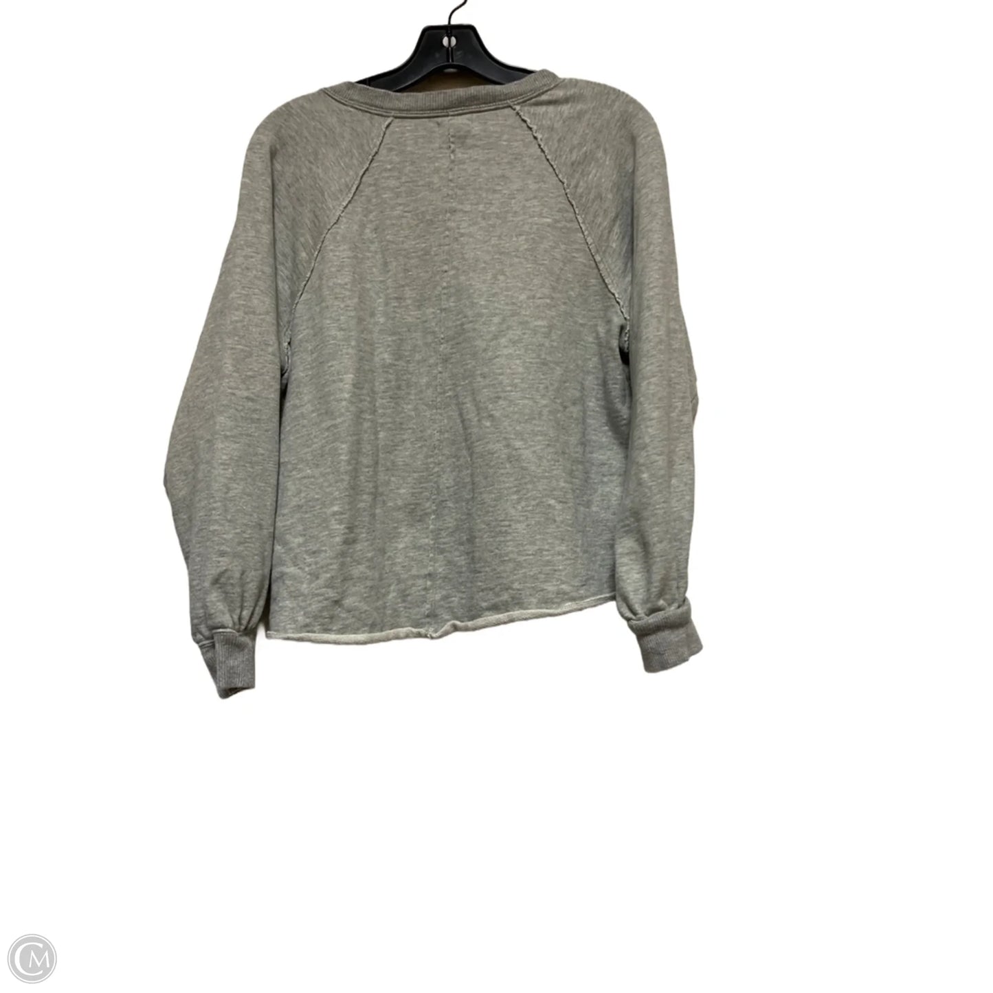 Top Long Sleeve By Pilcro In Grey, Size: S