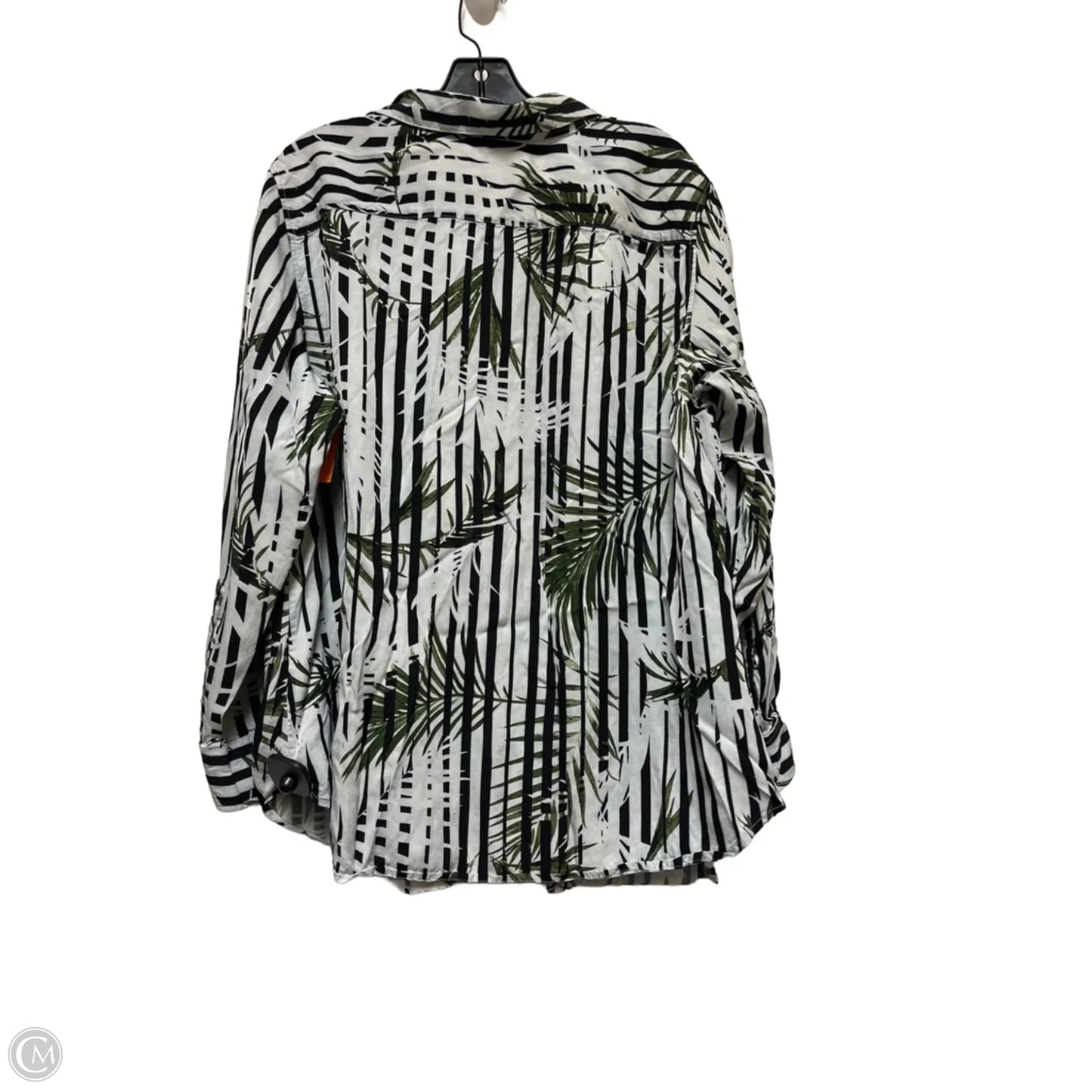 Top Long Sleeve By Lauren By Ralph Lauren In Striped Pattern, Size: 2x