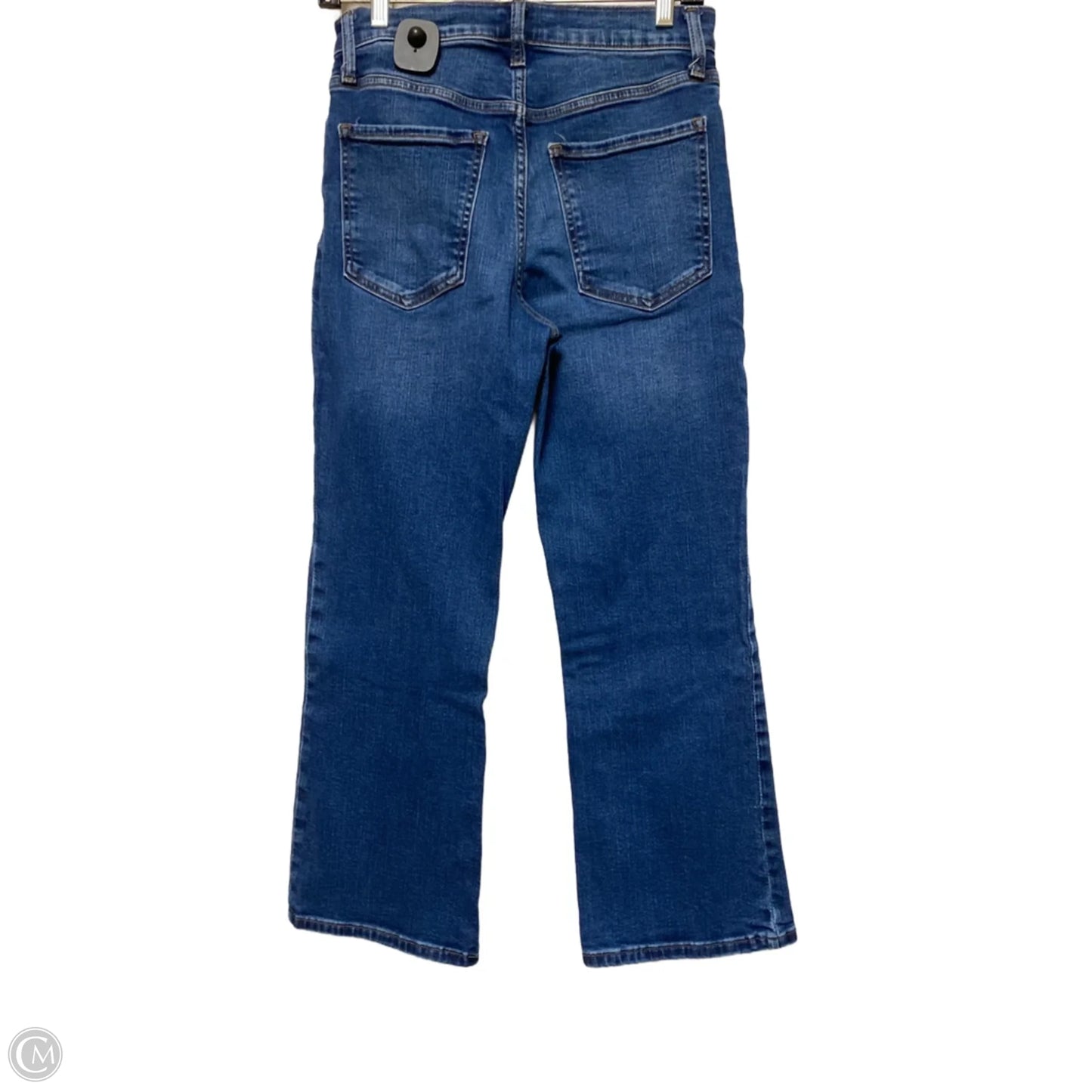 Jeans Cropped By Banana Republic In Blue Denim, Size: 4