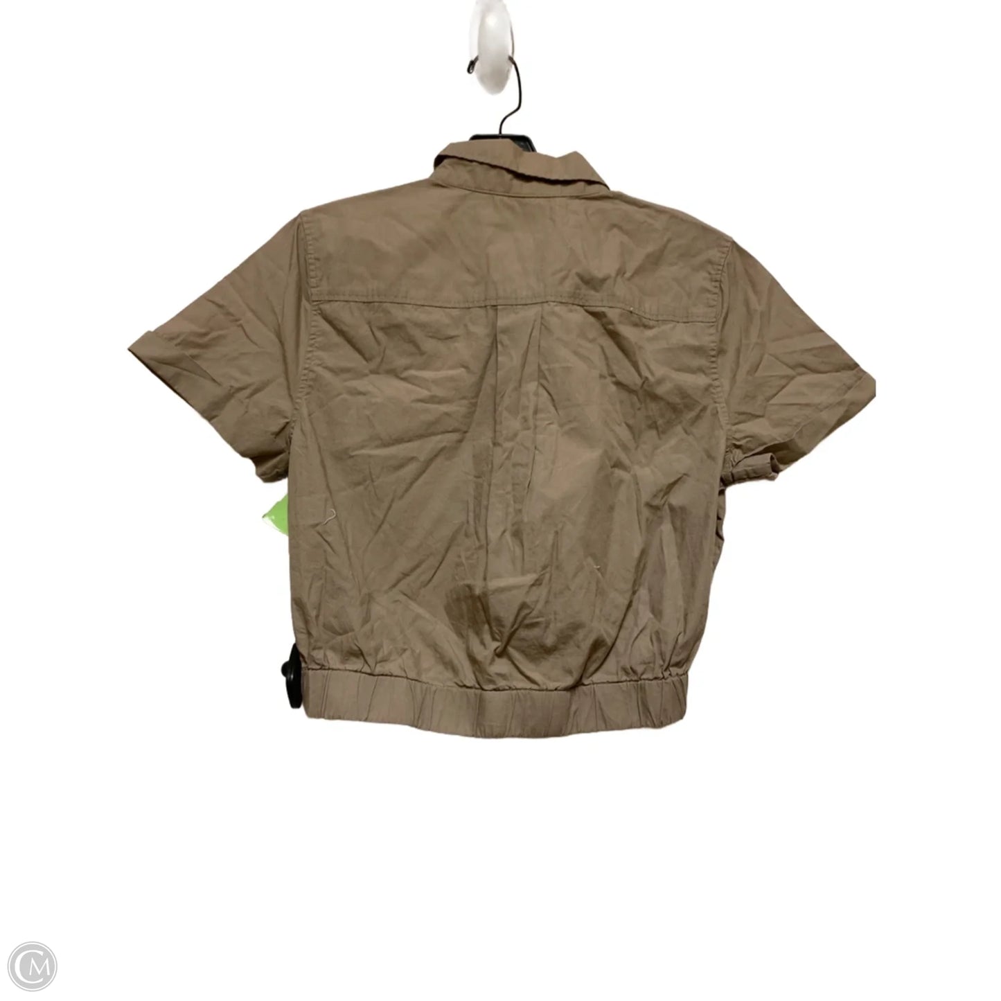 Top Short Sleeve Designer By All Saints In Tan, Size: S