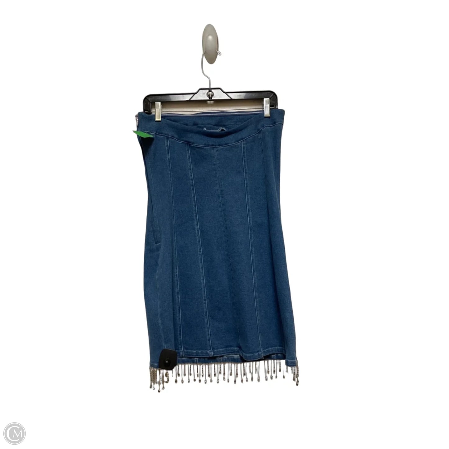 Dress Casual Short By Geegee In Blue Denim, Size: M