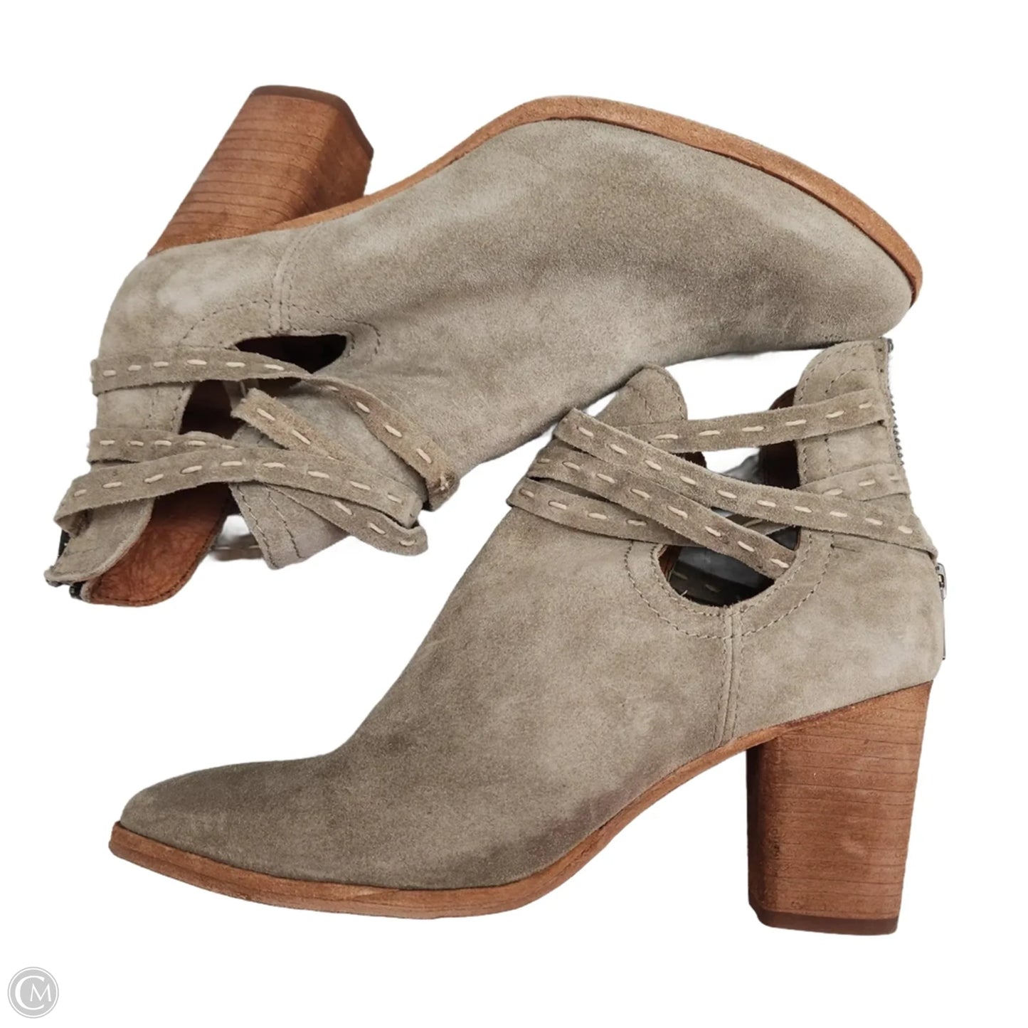 Boots Designer By Frye In Taupe, Size: 7.5