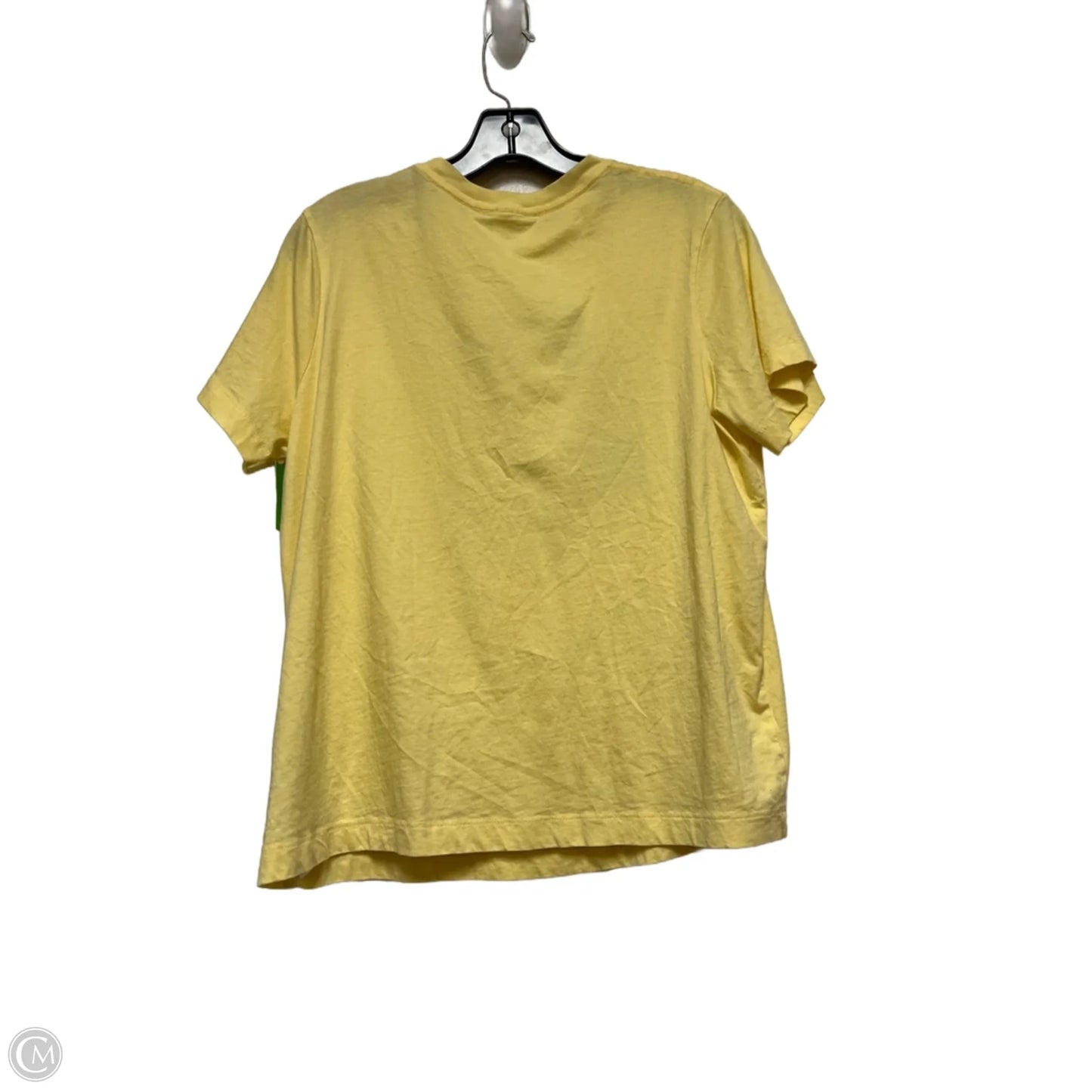Top Short Sleeve By Disney Store In Yellow, Size: S
