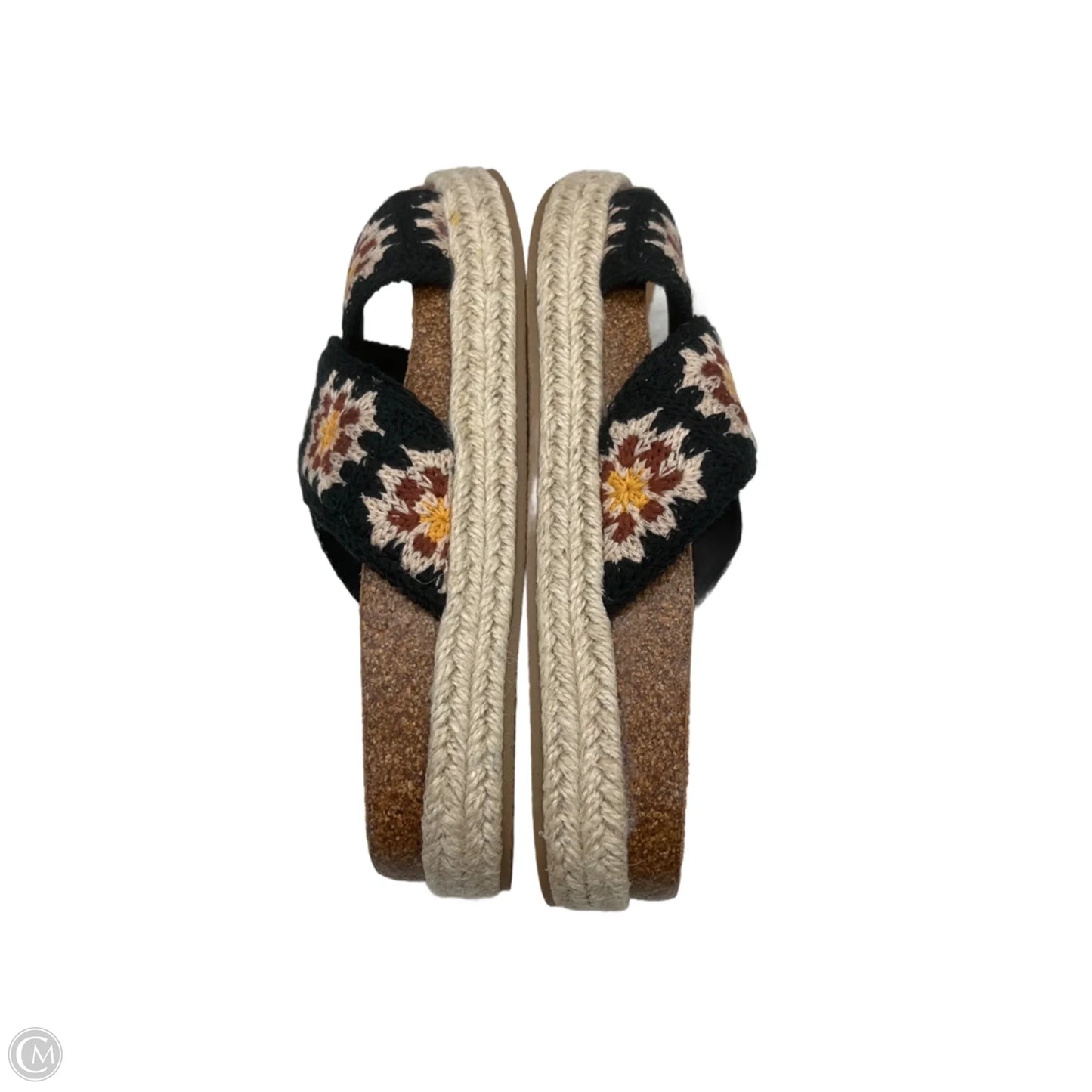 Sandals Heels Platform By Bamboo In Floral Print, Size: 7