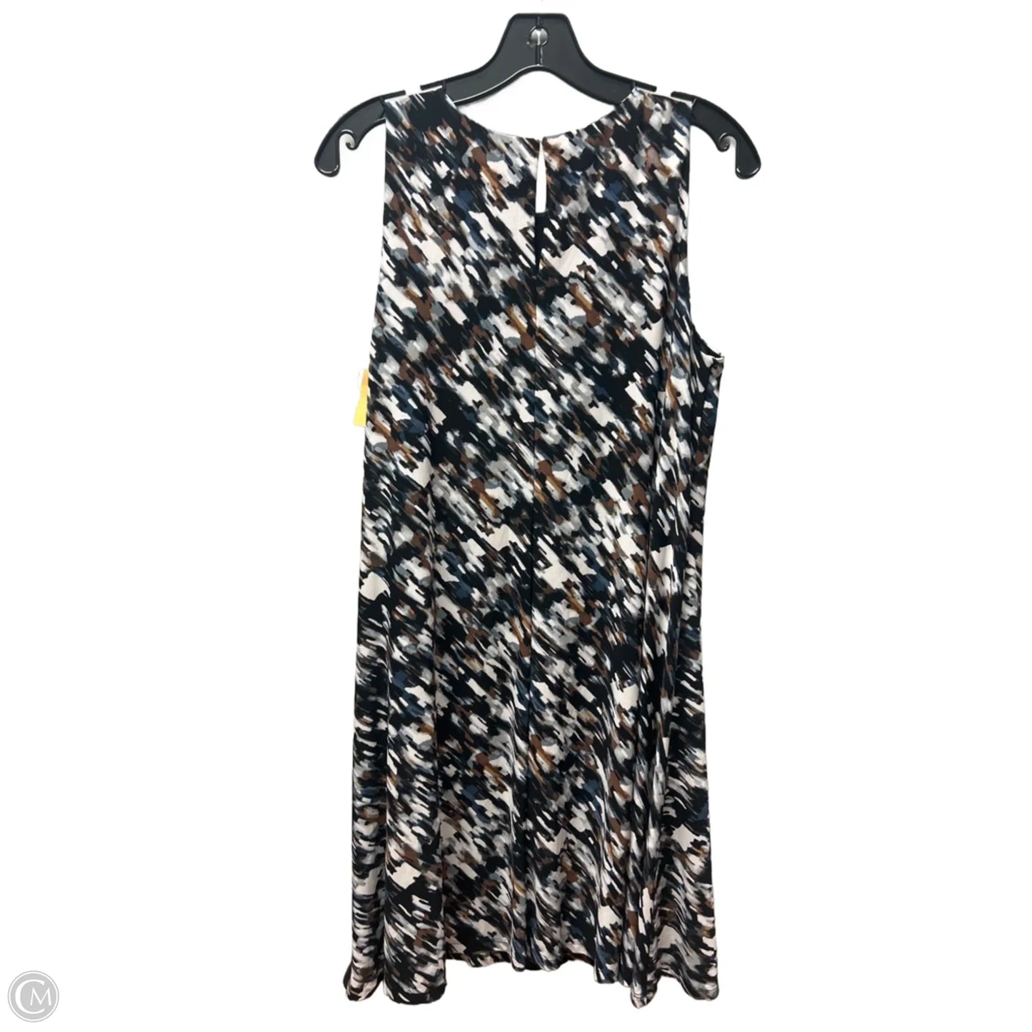 Dress Casual Short By Anne Klein In Black & Brown, Size: M