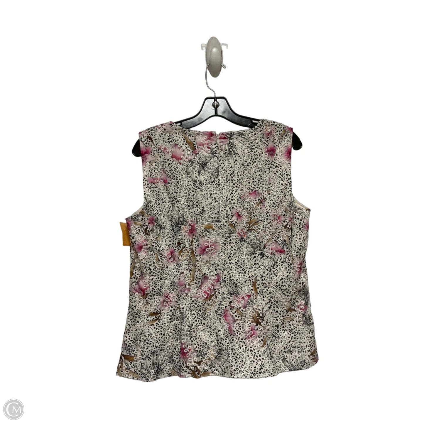 Top Sleeveless By White House Black Market In Animal Print, Size: L