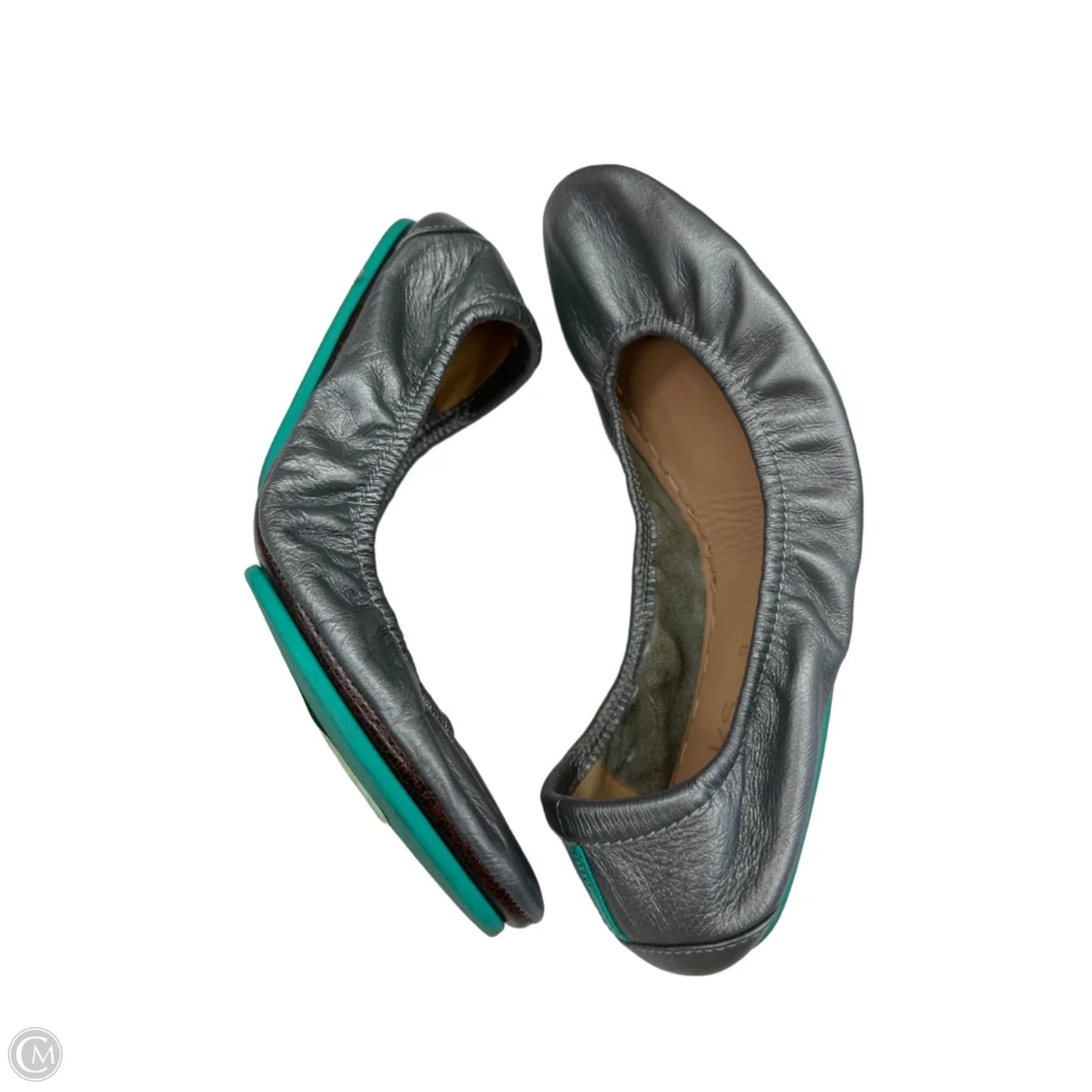 Shoes Flats By Tieks In Silver, Size: 9