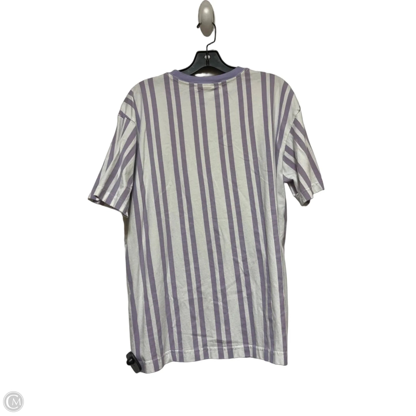 Top Short Sleeve By Disney Store In Striped Pattern, Size: M