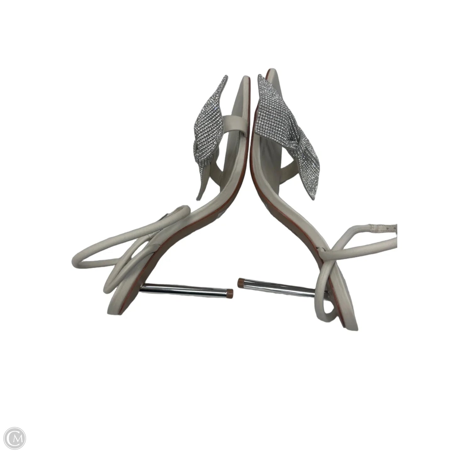 Shoes Heels Stiletto By Schutz In Silver, Size: 9