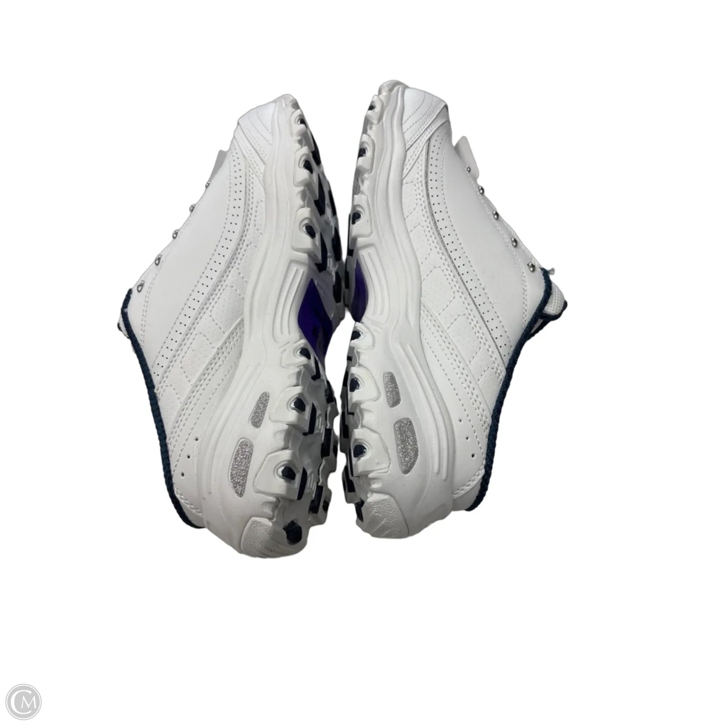 Shoes Sneakers By Skechers In Blue & White, Size: 8