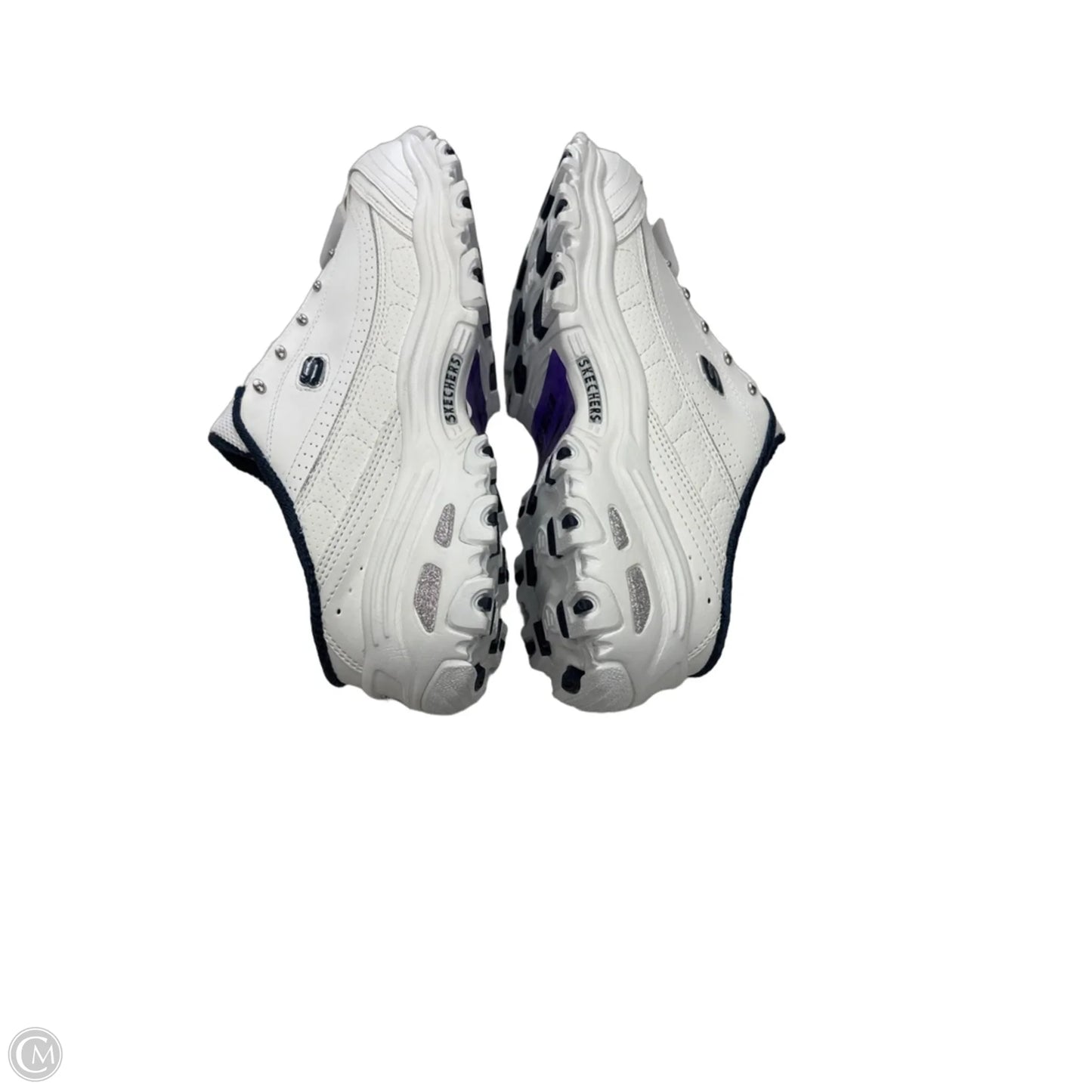 Shoes Sneakers By Skechers In Blue & White, Size: 8