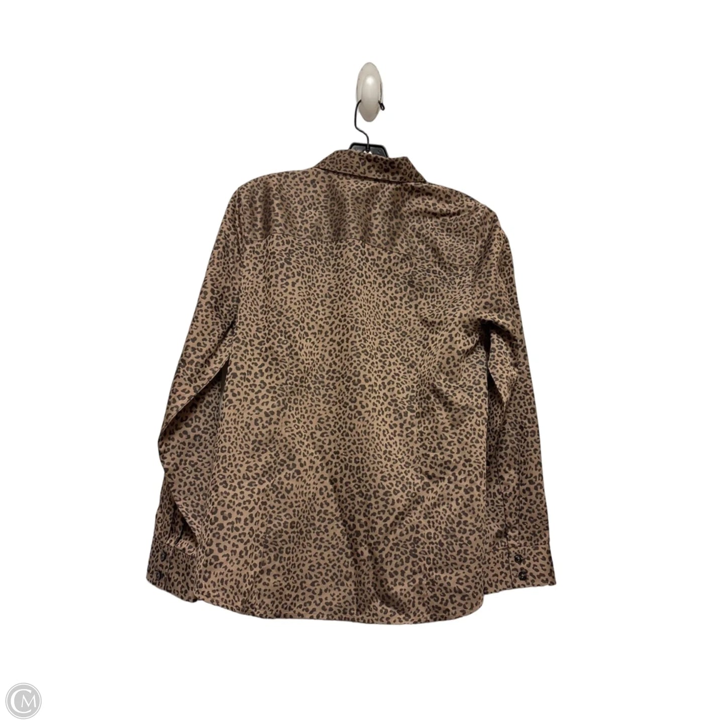 Top Long Sleeve By Chicos In Animal Print, Size: M