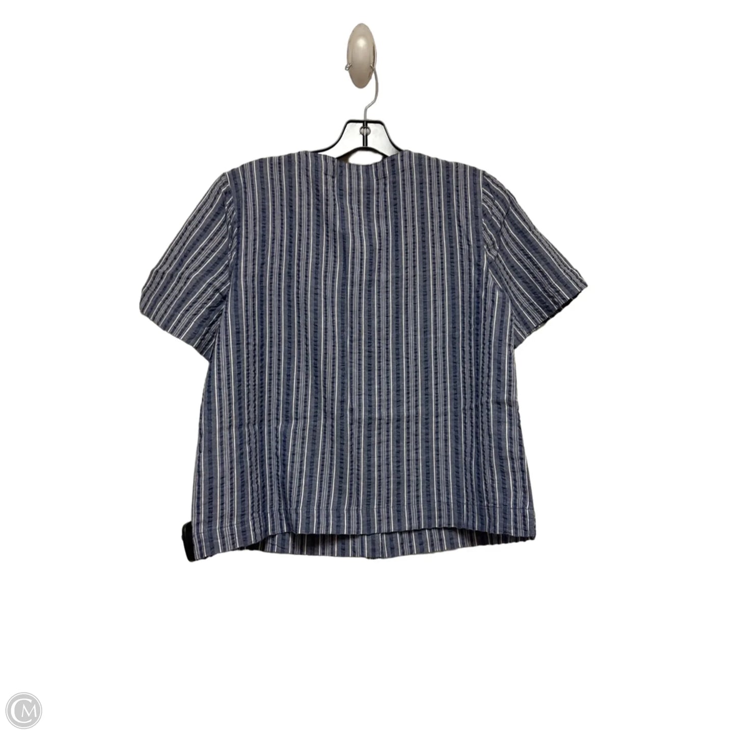 Top Short Sleeve By Appleseeds In Striped Pattern, Size: Sp
