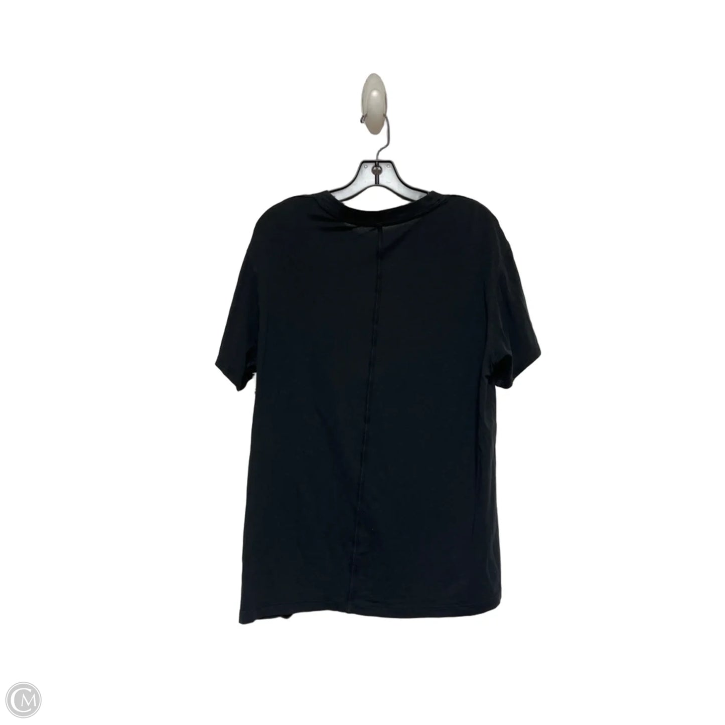 Athletic Top Short Sleeve By Lululemon In Black, Size: M