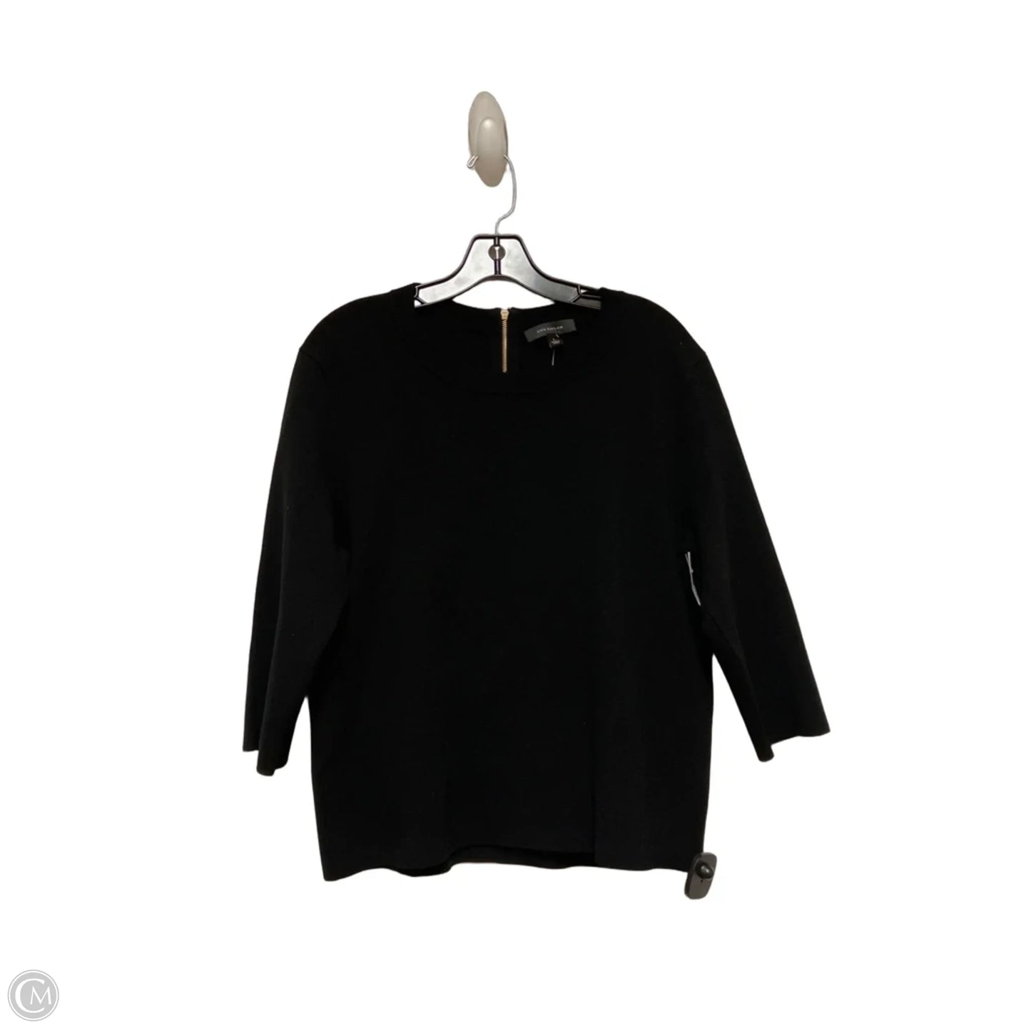 Sweater By Ann Taylor In Black, Size: L