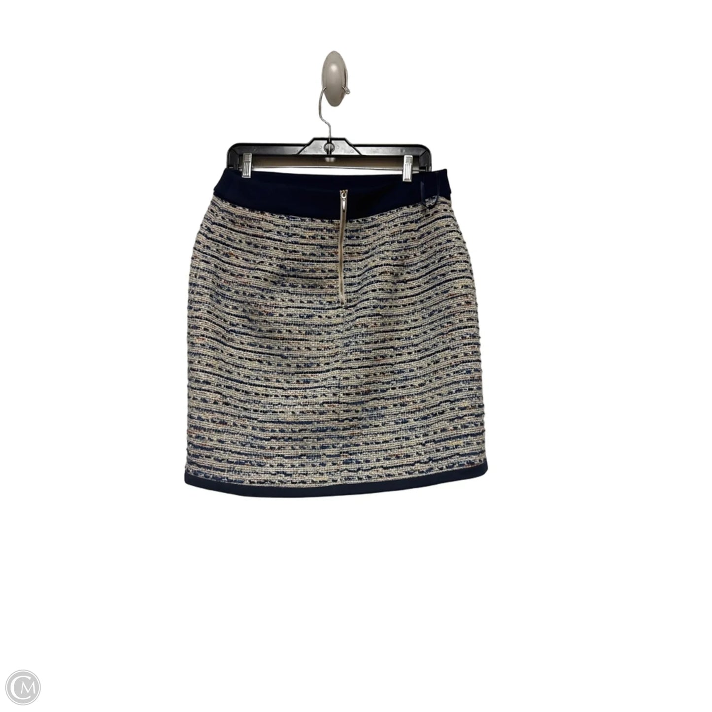 Skirt Mini & Short By White House Black Market In Blue & Cream, Size: 8