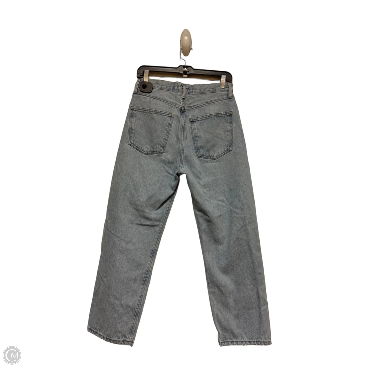 Jeans Straight By Agolde In Blue Denim, Size: 4