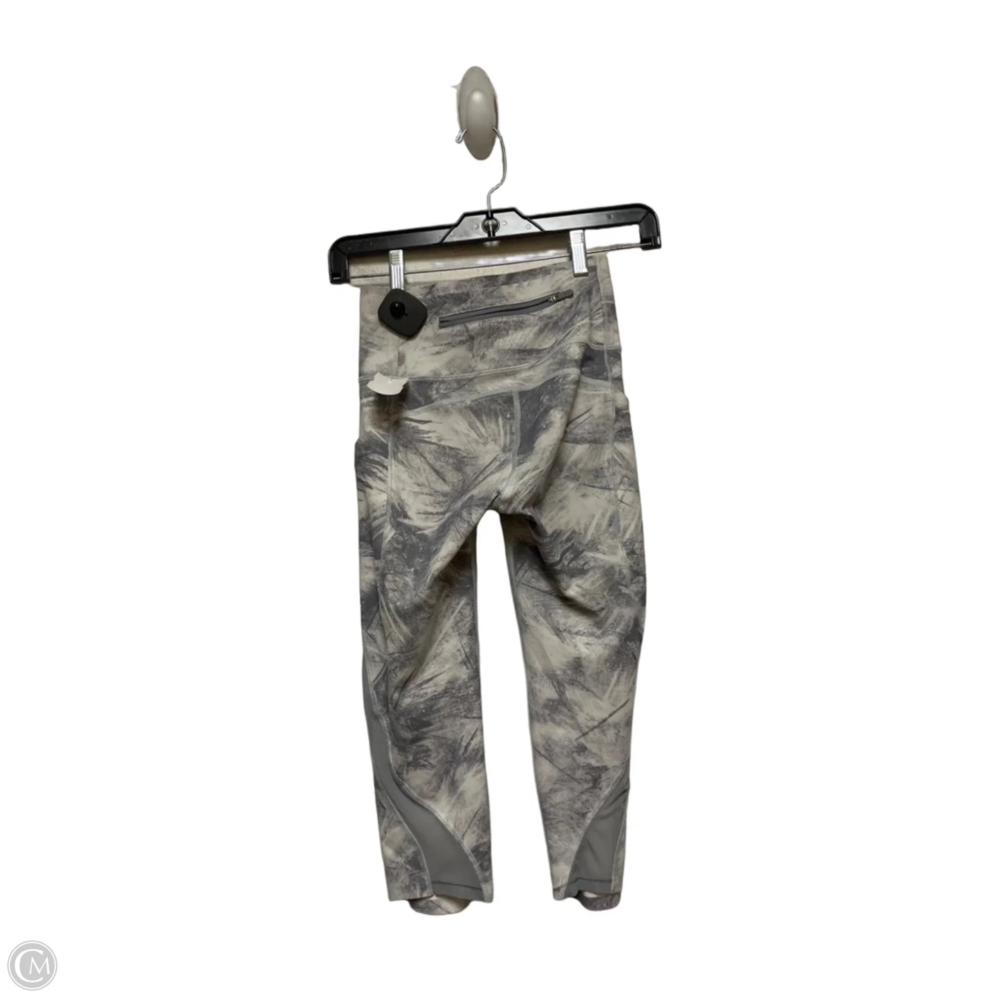 Athletic Capris By Lululemon In Grey & White, Size: 2