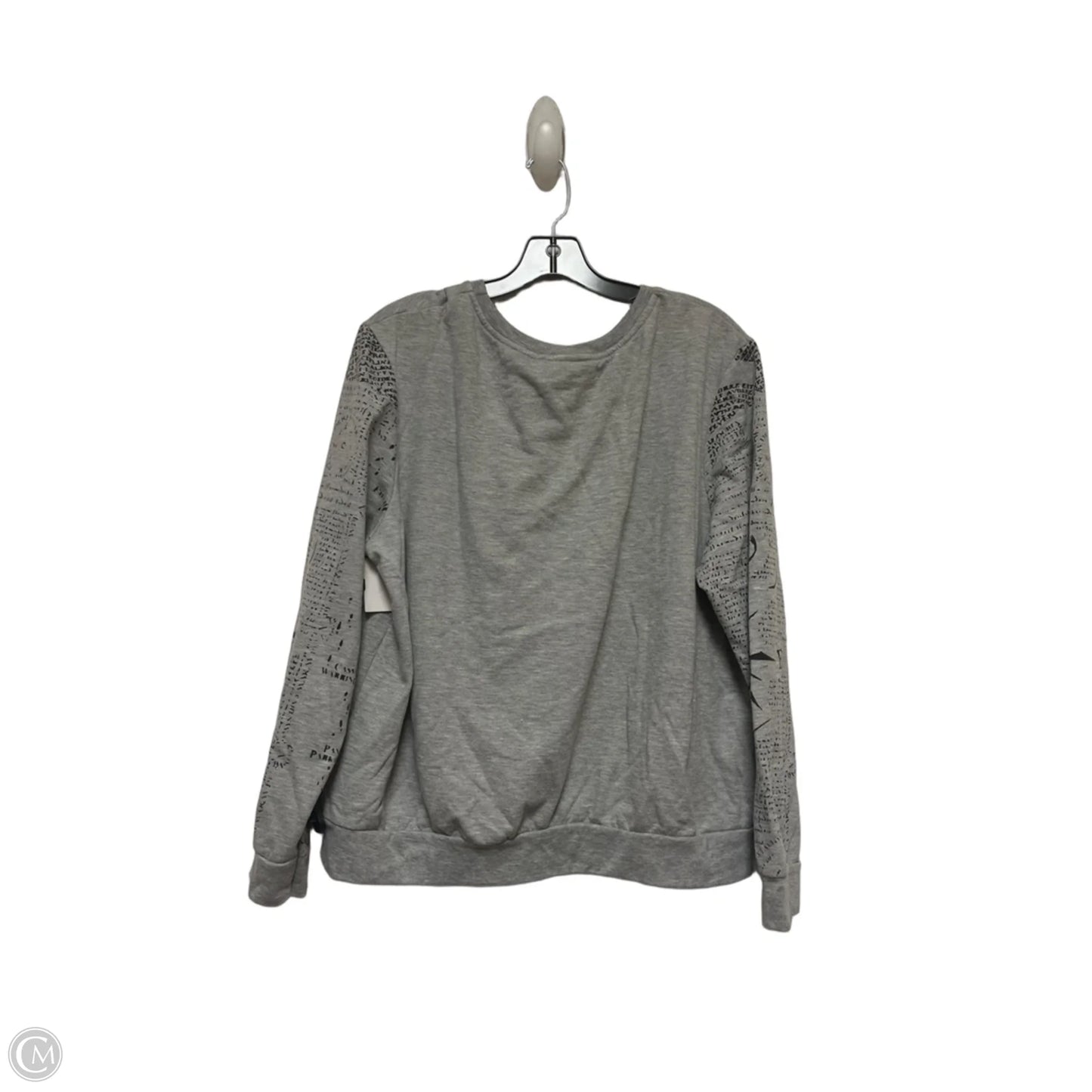 Top Long Sleeve By Clothes Mentor In Black & Grey, Size: Xl