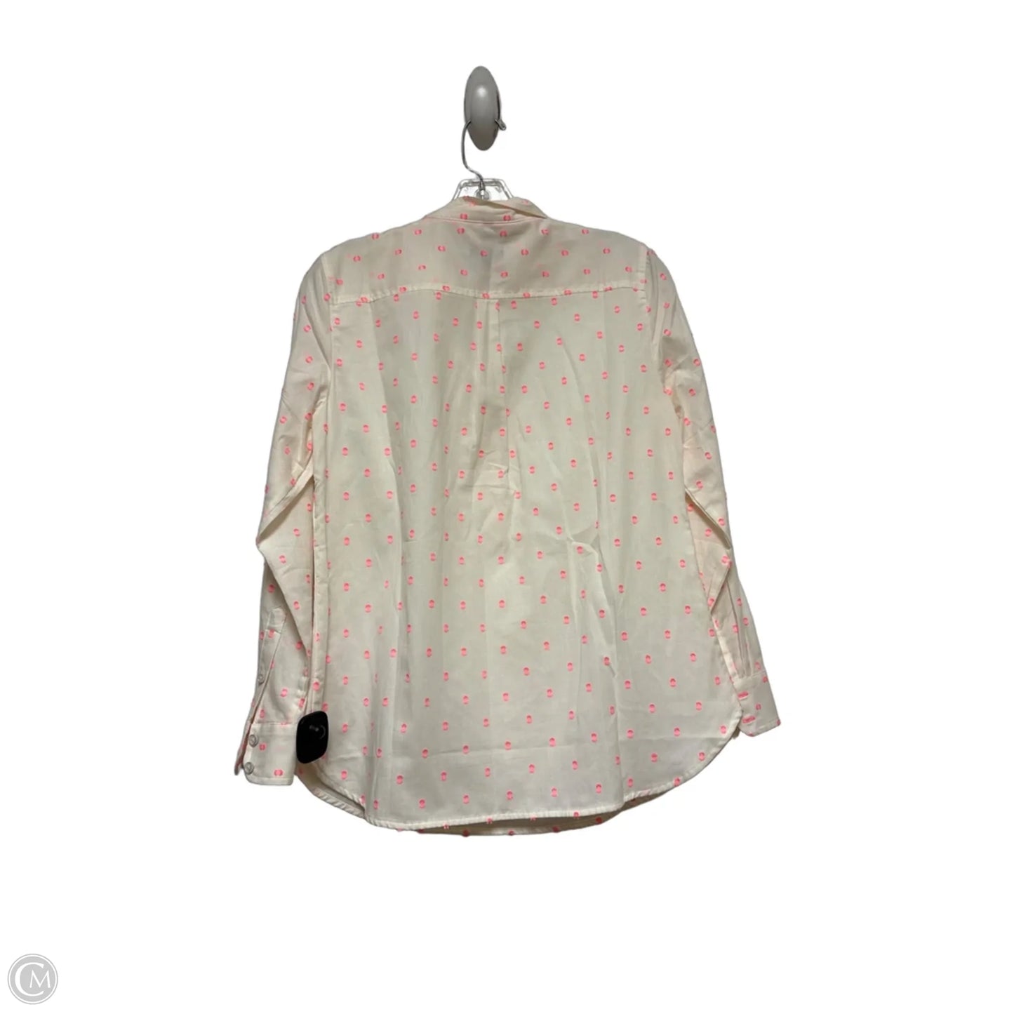 Top Long Sleeve By Talbots In Cream & Pink, Size: Sp