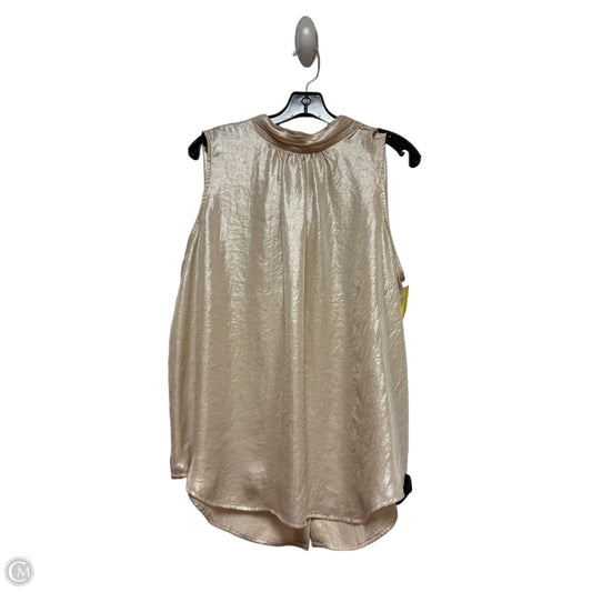 Top Sleeveless By Maeve In Gold, Size: L
