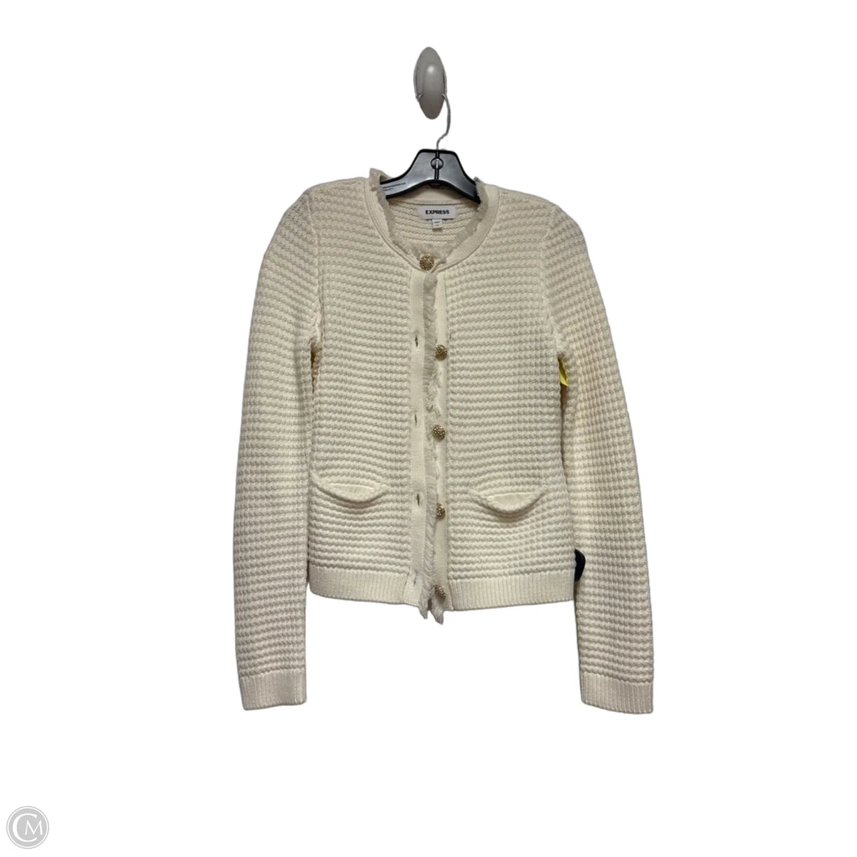 Jacket Other By Express In Cream, Size: Xs