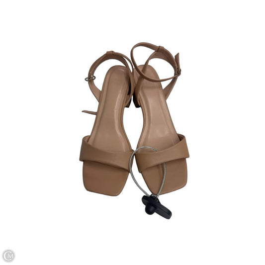 Shoes Heels Block By A New Day In Tan, Size: 8.5