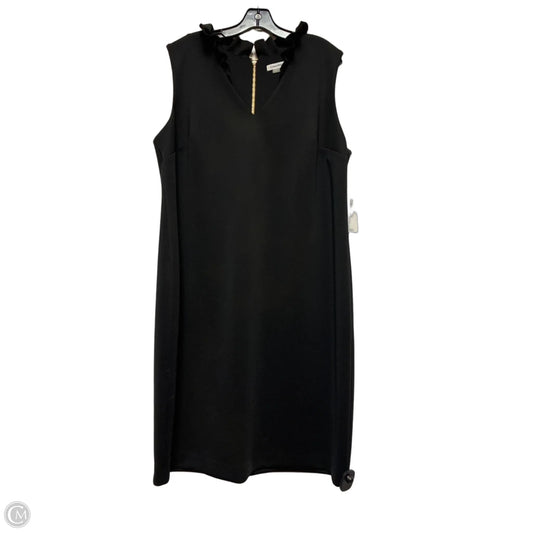Dress Casual Midi By Calvin Klein In Black, Size: 2x