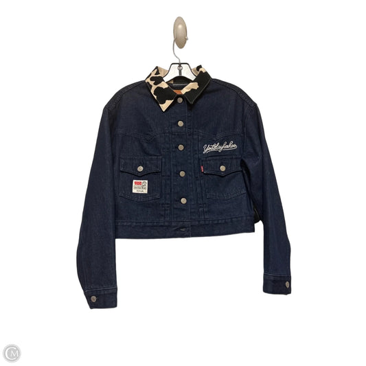 Jacket Denim By Levis In Blue Denim, Size: Xs