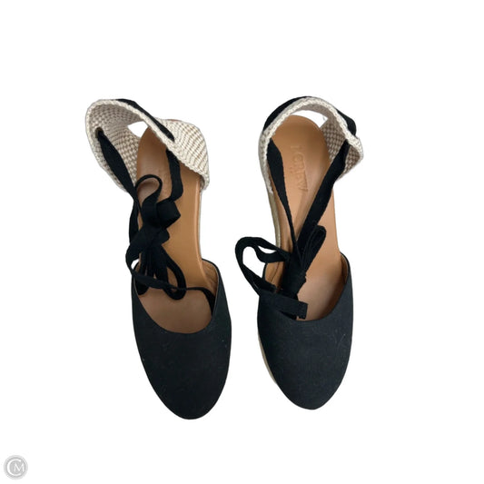 Shoes Heels Wedge By J. Crew In Black & Tan, Size: 8