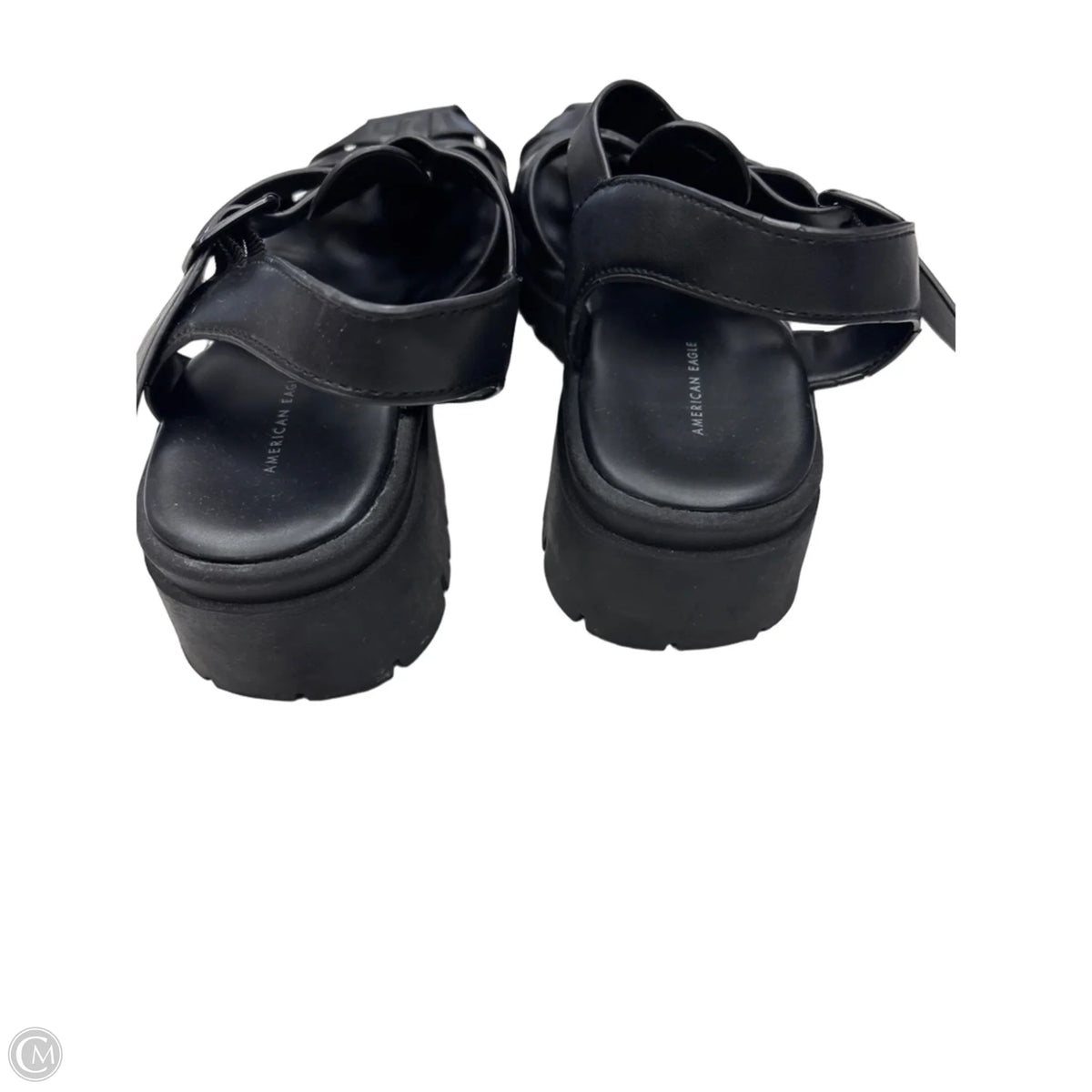 Sandals Heels Platform By American Eagle In Black, Size: 8