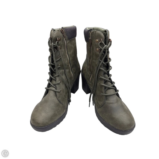 Boots Ankle Heels By Us Polo Assoc In Green, Size: 11