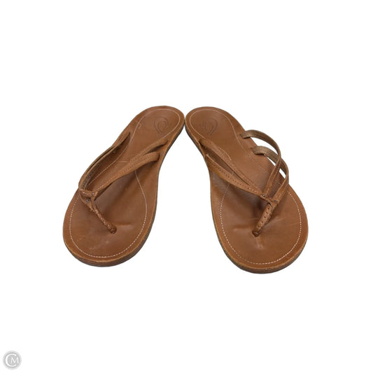 Sandals Flats By Olukai In Tan, Size: 11
