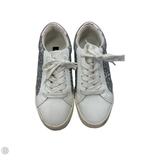 Shoes Sneakers By Aqua In Silver, Size: 7.5