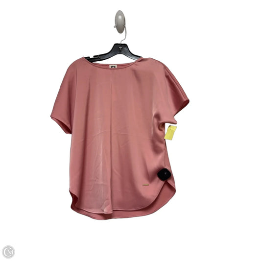 Top Short Sleeve By Anne Klein In Pink, Size: S