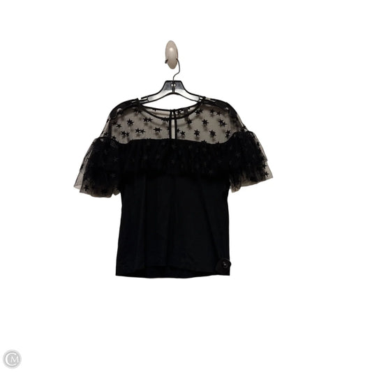 Top Short Sleeve By J. Crew In Black, Size: M
